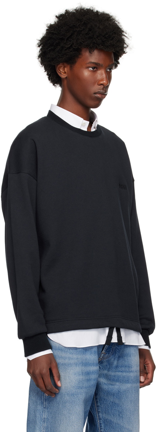 ZEGNA Navy Crewneck Sweatshirt