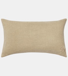 Jonathan Adler Embroidered linen cushion