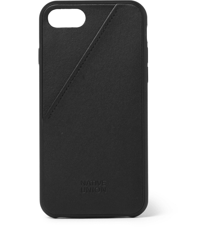 Photo: Native Union - Clic Card Leather iPhone 7 and 8 Case - Black