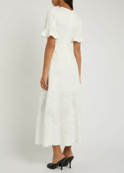 Needle & Thread Scalloped Pointelle-knit Gown Cream