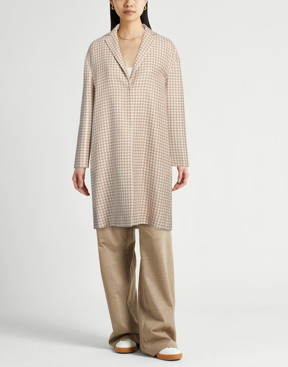 Agnona Womens Coat in Beige