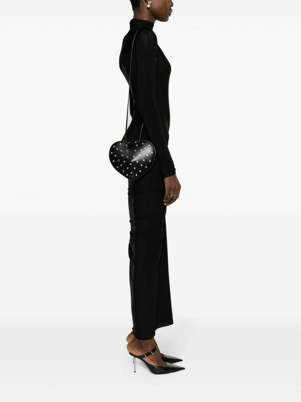 ALAÏA - Le Cœur Leather Crossbody Bag