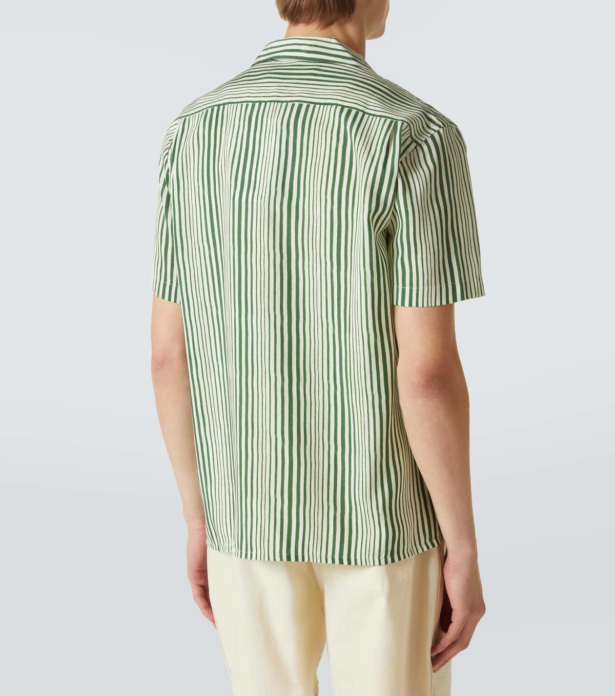 Orlebar Brown Hibbert striped bowling shirt