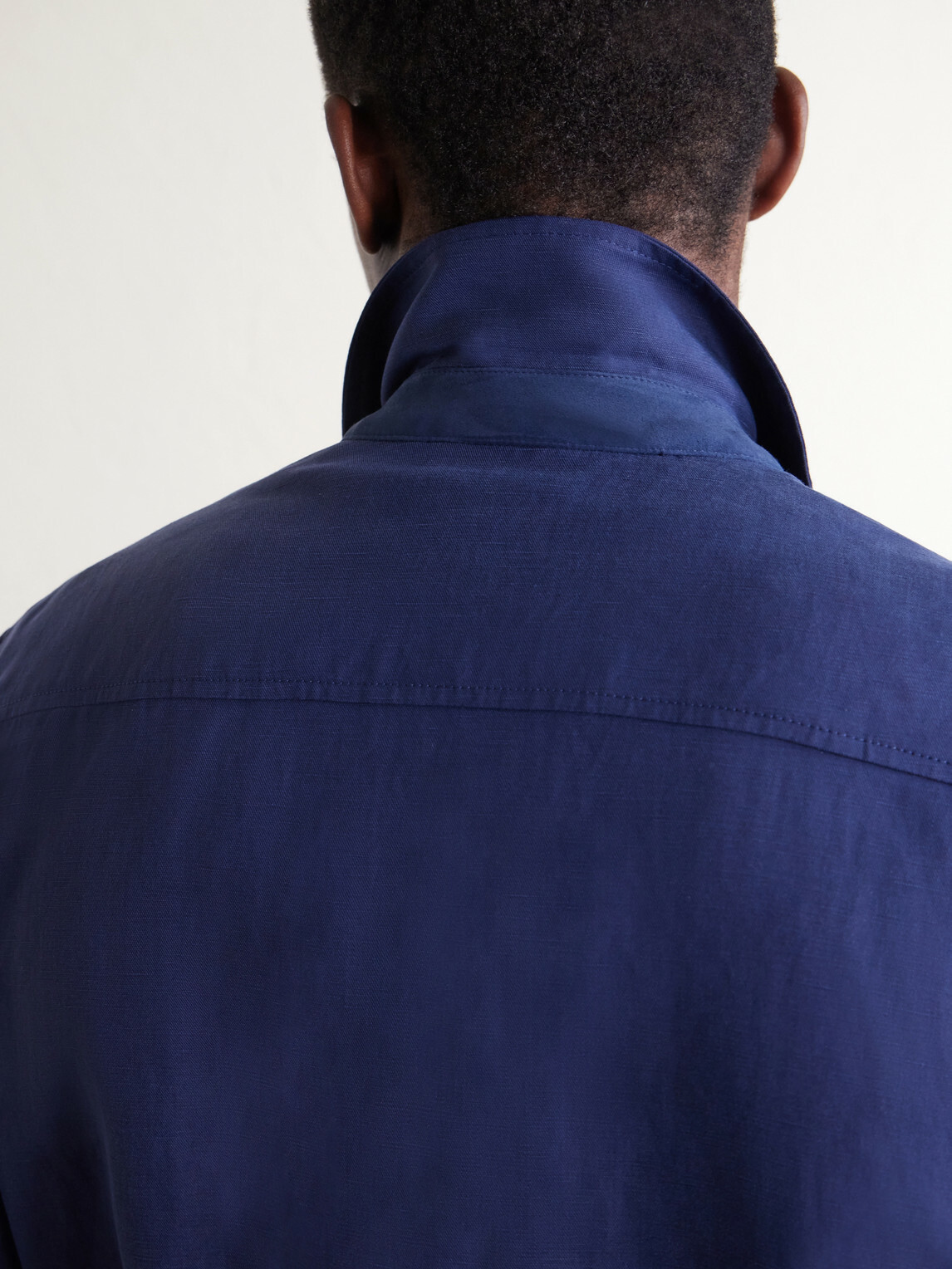 Eleventy - Lyocell and Linen-Blend Shirt - Blue