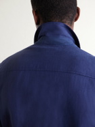 Eleventy - Lyocell and Linen-Blend Shirt - Blue