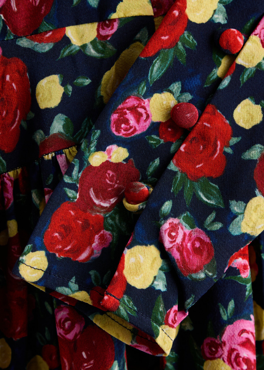 Kitri Jeanetta Floral-print Mini Dress Red