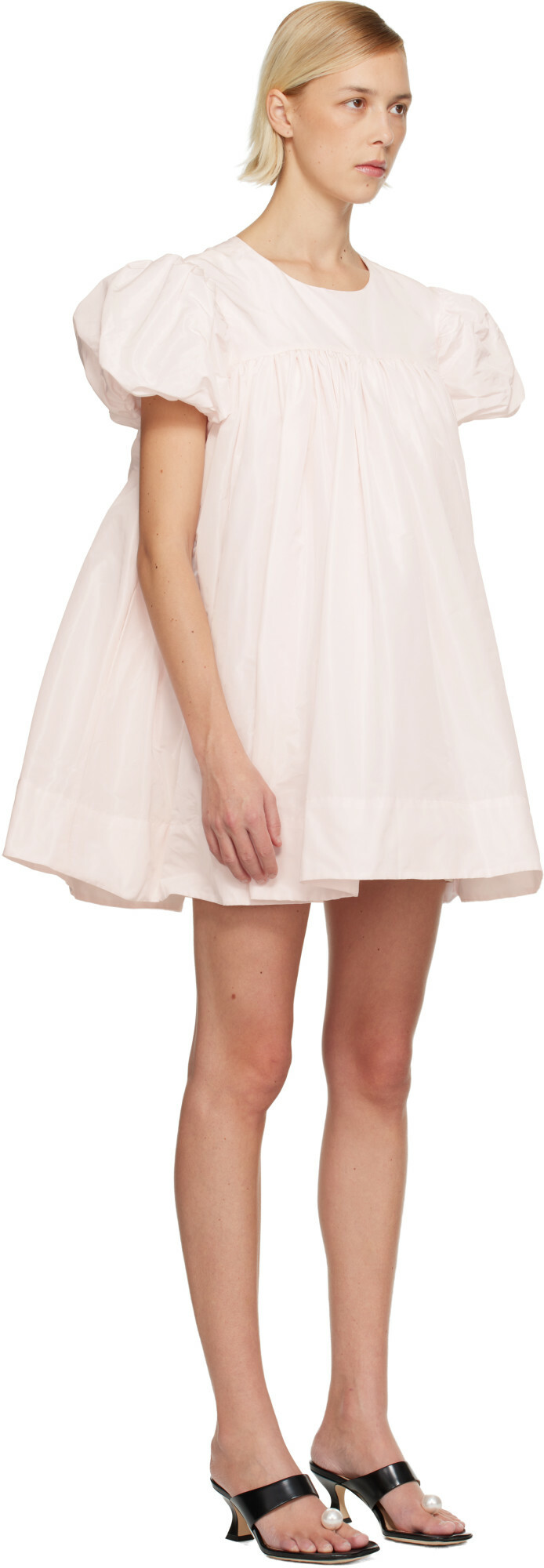 Sandy Liang Pink Miyo Minidress