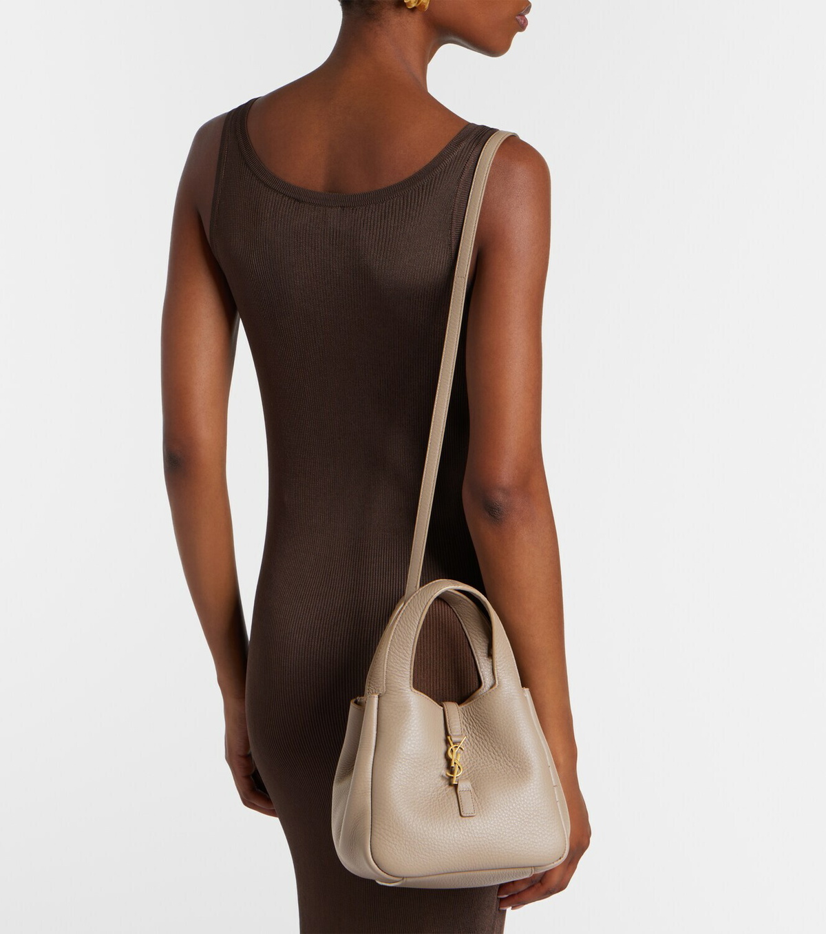 Saint Laurent Le 5 à 7 Bea Baby leather tote bag