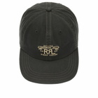 RRL Men's Ranch Logo Sportsman Cap in Black 