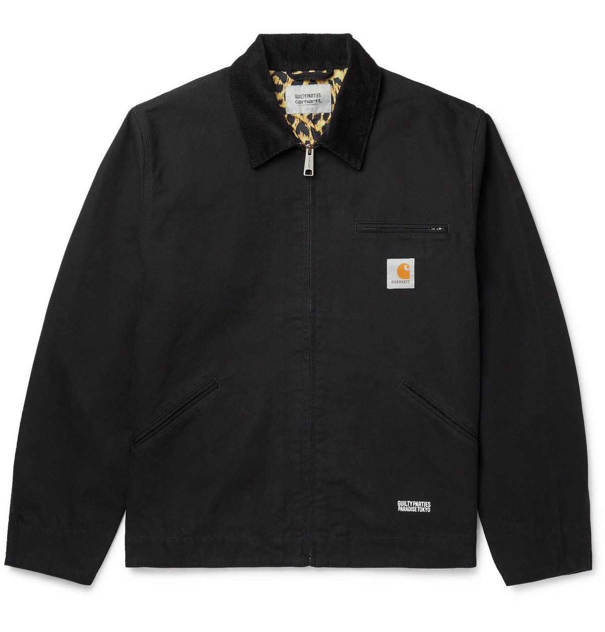 Carhartt WIP - Wacko Maria Corduroy-Trimmed Leopard-Print Cotton