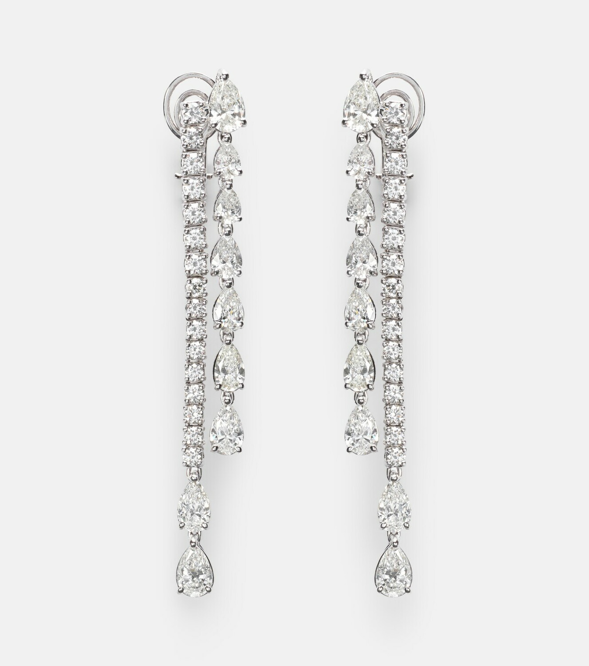 Bucherer Fine Jewellery Classics Twist 18kt white gold earrings with diamonds