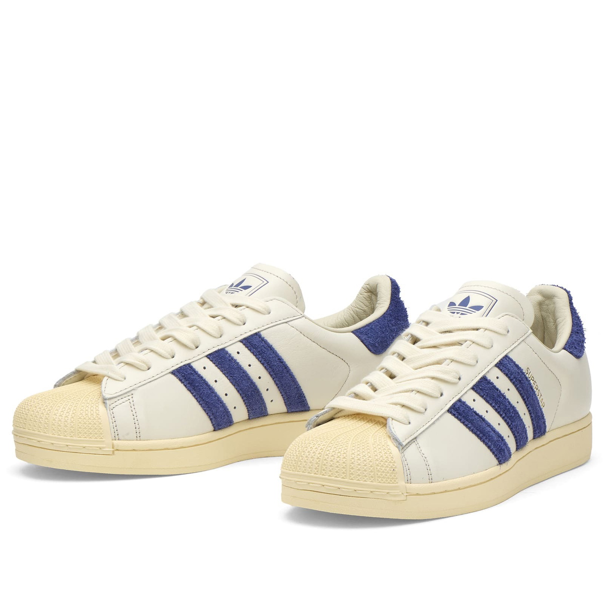 Adidas Men's Superstar Ii Sneaker in Off White/Victory Blue/Warm Vanilla