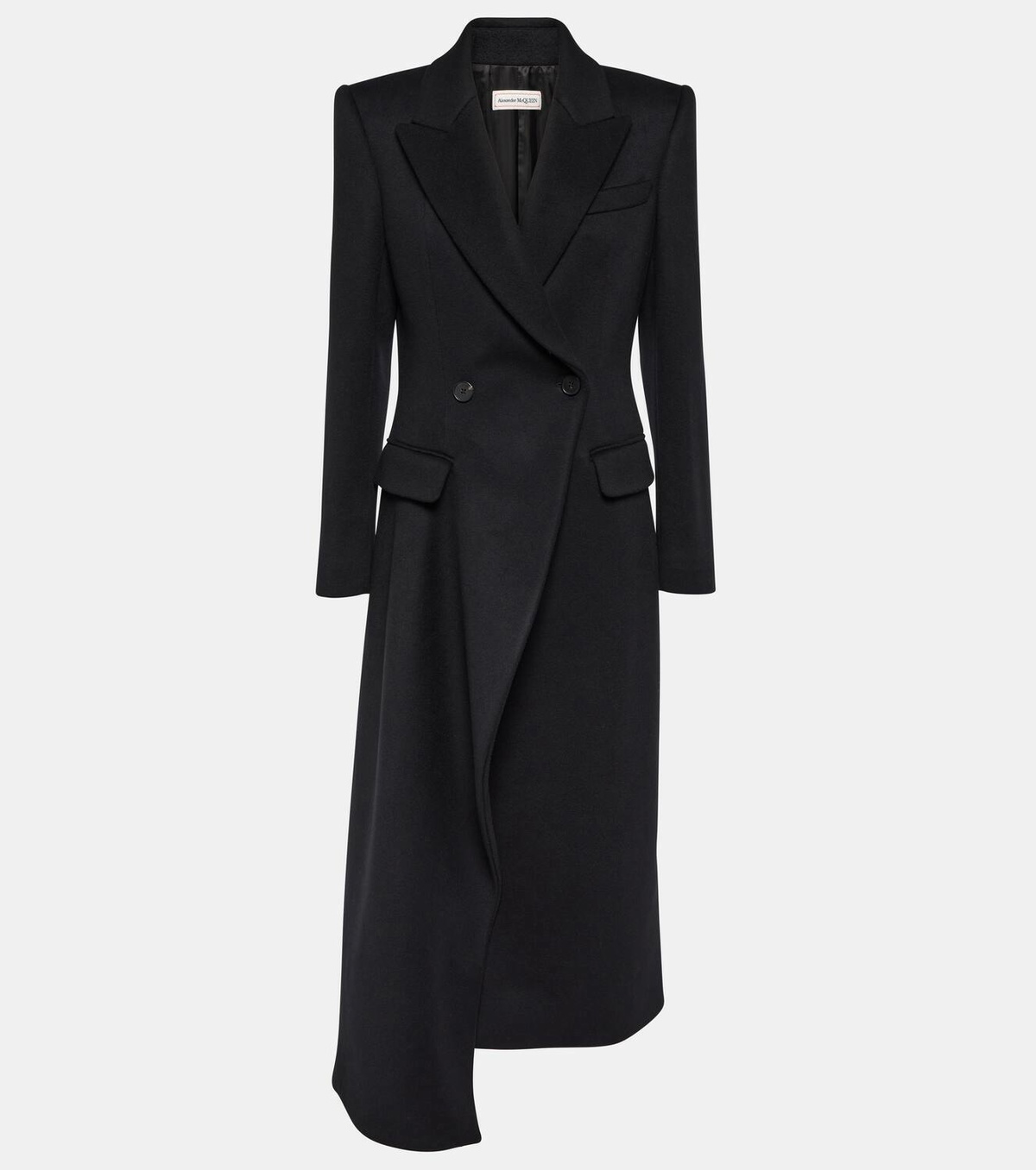 ALEXANDER McQUEEN 2011AW ロングコート Alexander McQueen Asymmetric wool coat Alexander McQueen