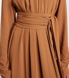 Joseph Pinky belted draped maxi dress