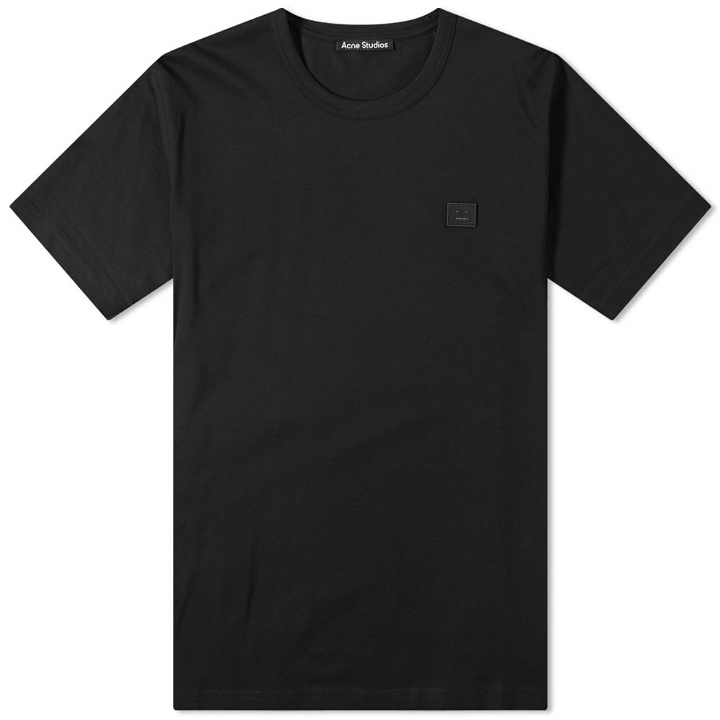 Photo: Acne Studios Men's Nash Face T-Shirt in Black