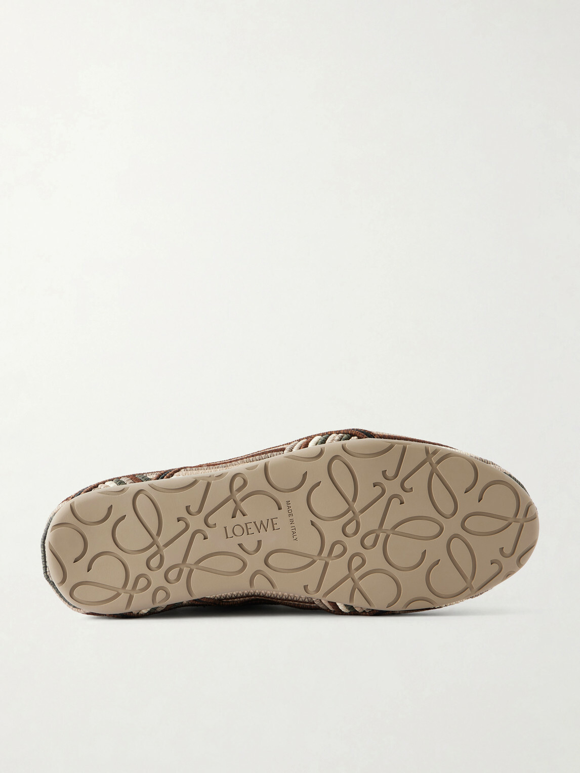 LOEWE - Paula's Ibiza Yago Embroidered Canvas Sneakers - Brown