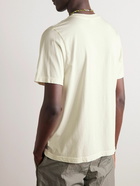 Museum Of Peace & Quiet - Serif Logo-Print Cotton-Jersey T-Shirt - Neutrals