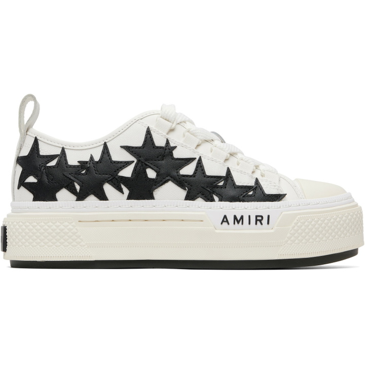 Photo: AMIRI White Stars Court Low Sneakers