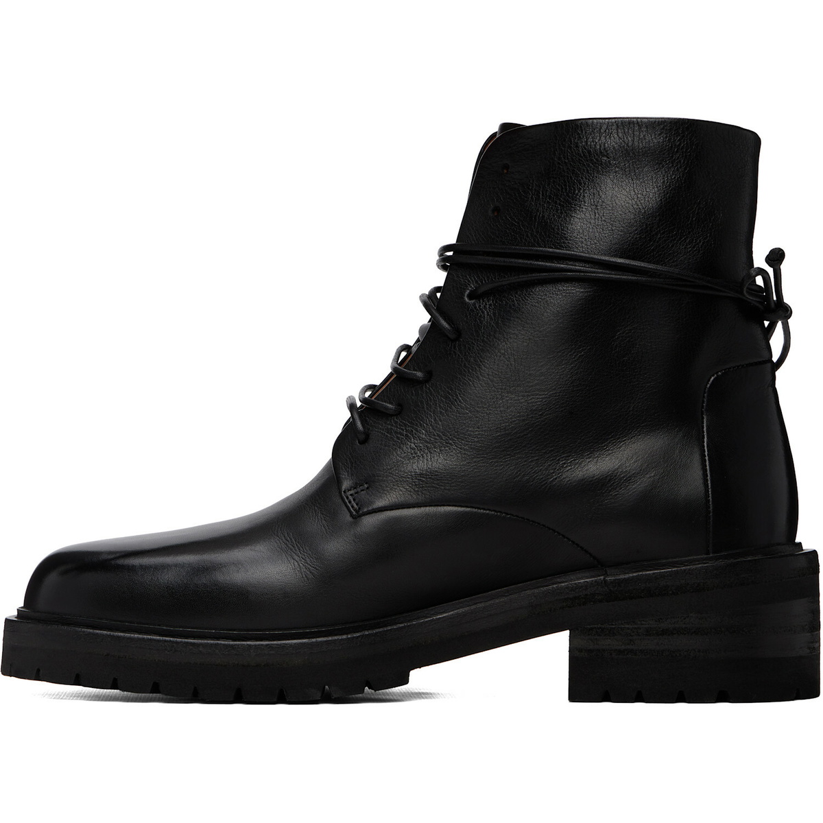 Marsèll Black Calzone Soft Pebbled Leather Boots