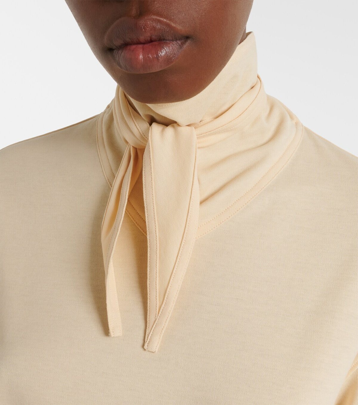 Lemaire Cotton jersey turtleneck top