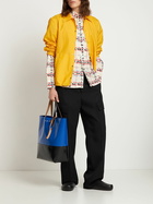 MARNI All Over Logo Print Cotton Poplin Shirt
