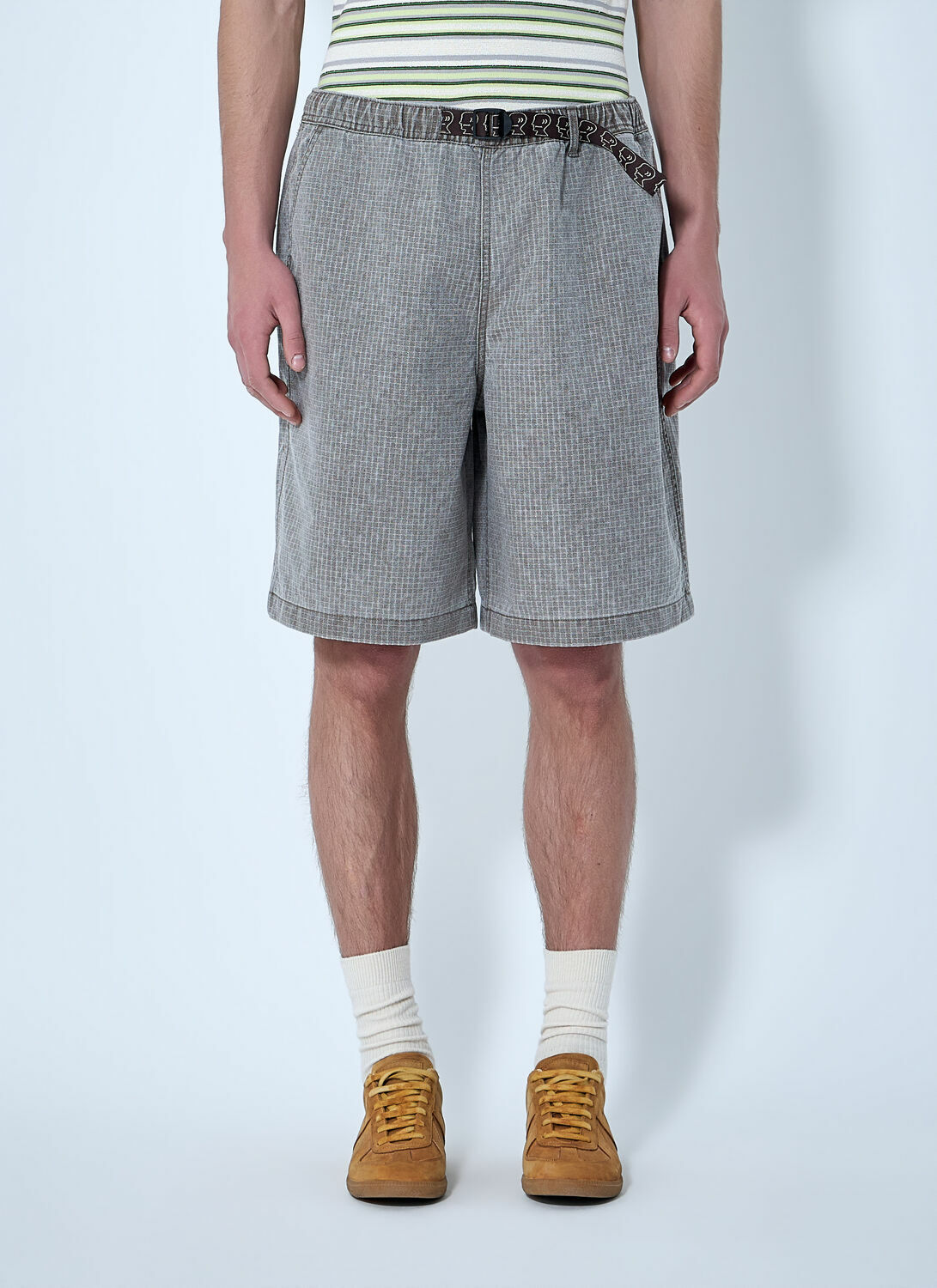 Brain Dead Belted Cotton Shorts