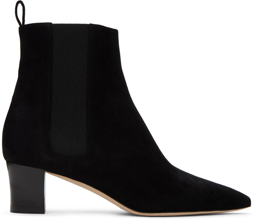 Manolo Blahnik Black Tiraba Chelsea Boots