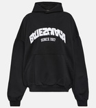 Balenciaga Logo cotton jersey hoodie