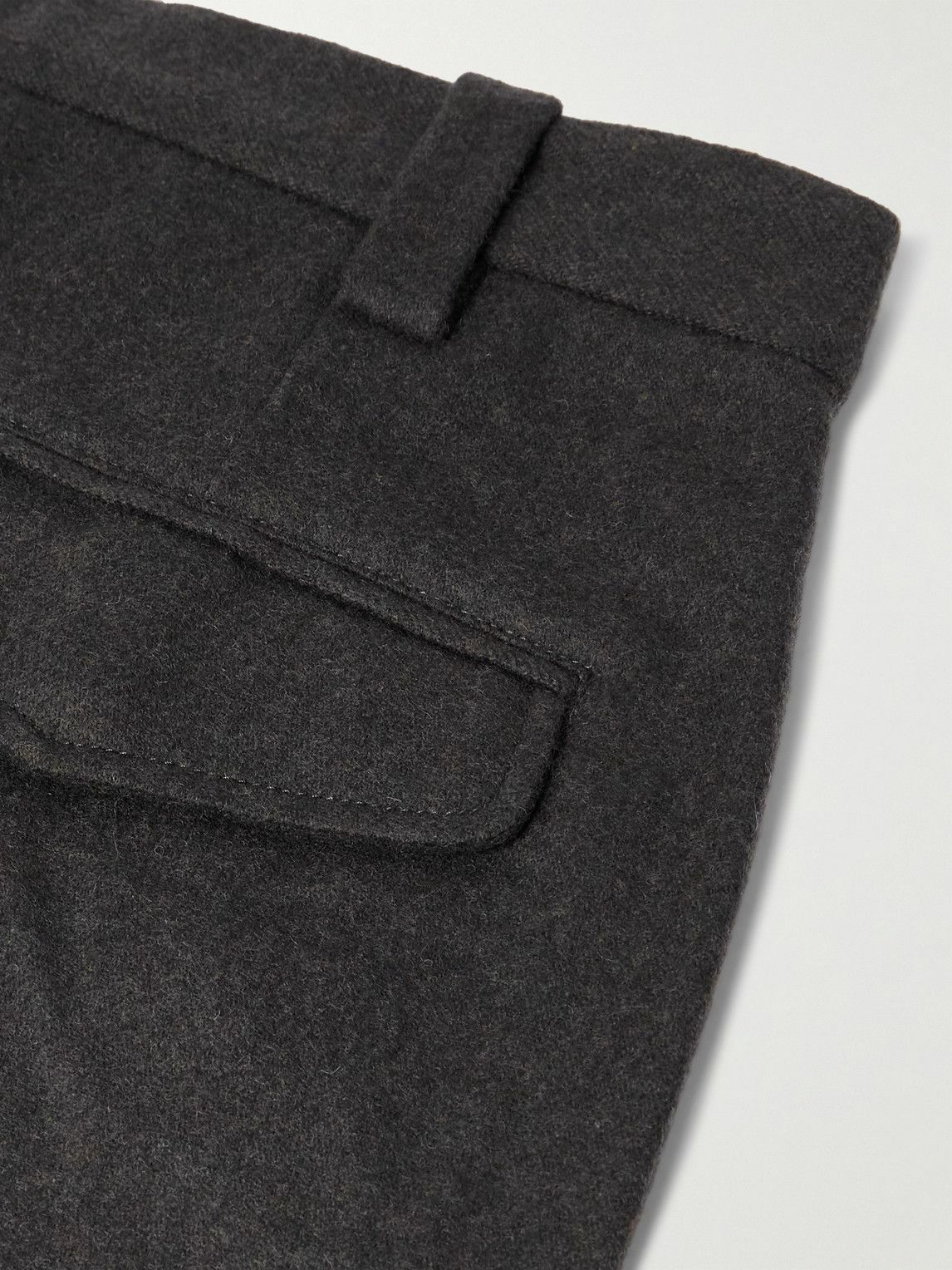 A.P.C. - Renato Straight-Leg Pleated Wool-Blend Trousers - Gray