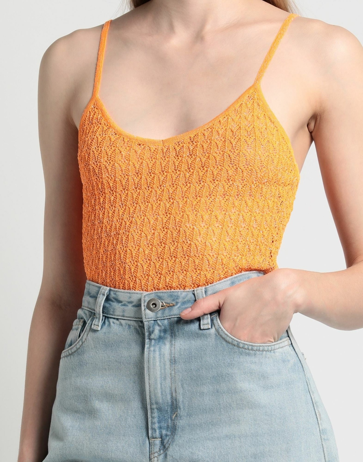 Erl Womens Top in Orange