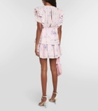 LoveShackFancy Natasha lace-trimmed cotton minidress