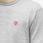 Human Made Men's Heart Badge T-Shirt in Grey