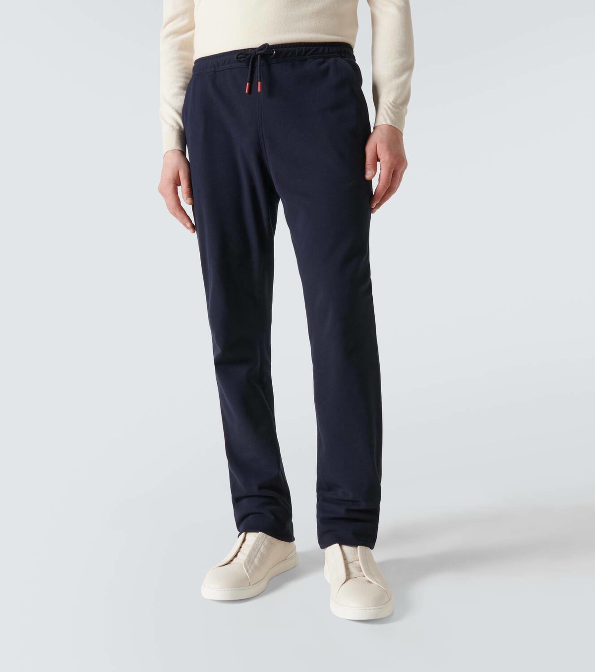 Kiton Cotton jersey hoodie and sweatpants set