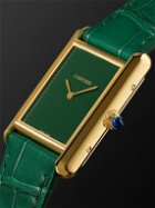 Cartier - Tank Louis Cartier Hand-Wound 25.5mm 18-Karat Gold and Alligator Watch, Ref. No. WGTA0191