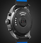 Montblanc - Summit 42mm Titanium and Rubber Smart Watch, Ref. No. 119563 - Black