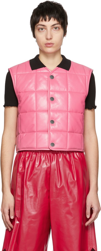 Photo: Bottega Veneta Pink Quilted Vest