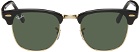 Ray-Ban Black & Gold Clubmaster Classic Sunglasses