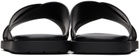 Ferragamo Black Crossover Strap Sandals