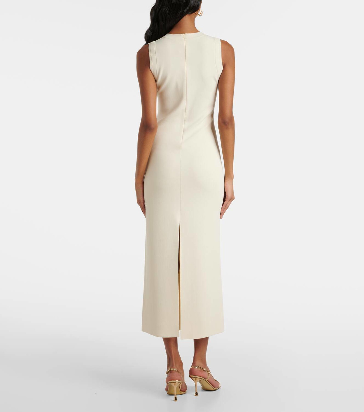 Tシャツ・カットソー MAX MARA EIFFE CREPE SLEEVELESS DRESS Max Mara Visiera crêpe midi dress Max Mara
