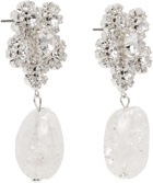 Magda Butrym Silver Flower Quartz Earrings