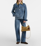 JW Anderson Embroidered high-rise straight jeans