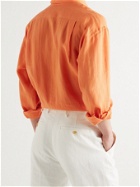 ANDERSON & SHEPPARD - Linen Shirt - Orange