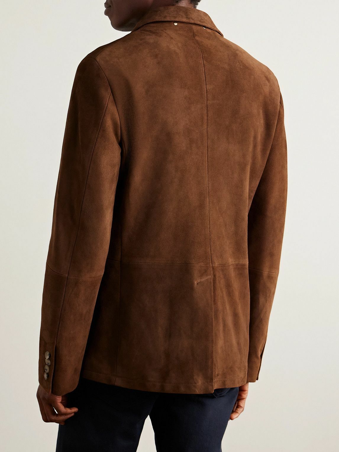Paul Smith - Suede Suit Jacket - Brown