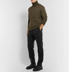 Camoshita - Tapered Wool-Blend Trousers - Gray