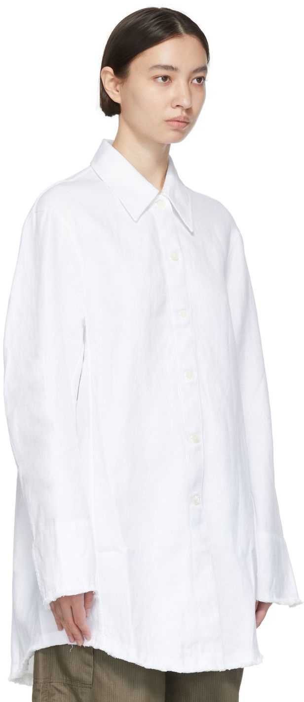 Our Legacy White Big Welding Shirt Our Legacy