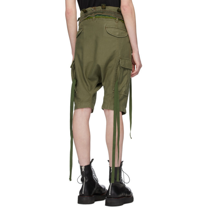 R13 Khaki Pocket Shorts
