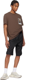 Helmut Lang Brown Downtown Postcard T-shirt