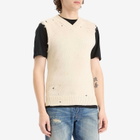 MM6 Maison Margiela Men's Gilet in Cream