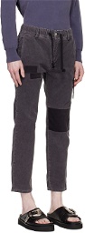 Remi Relief Purple Paneled Trousers