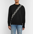 AMIRI - Appliquéd Wool and Cashmere-Blend Sweater - Black